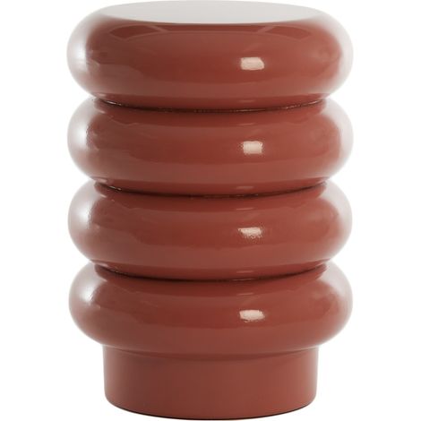 Mesa auxiliar pequeña Light & Living MIROGI en coral – Ø30x40 cm