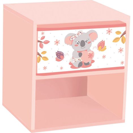 Fun-House CALLY MIMI KOALA chevet rose et blanc enfant (1/2)