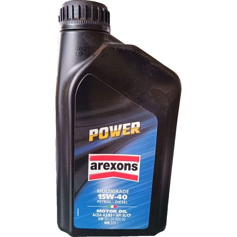 Olio motore POWER AREXONS PETRONAS multigrade 15W-40 motori Benzina e Diesel - 1L (1/2)