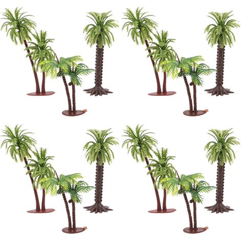 Mini Artificiels Accessoires Réalistes en Résine Lot de 12 pour Diorama Micro Paysage pour Décor Tropical de Bureau ou Maquette D'architecture (1/5)