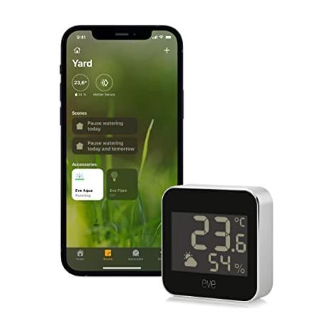 EVE WEATHER - MTO CONNECT E STATION CON LA TECNOLOGÍA APPLE HOMEKIT PARA MONITOREAR LA TEMPERATURA, LA HUMEDAD Y EL CLIMA (1/5)