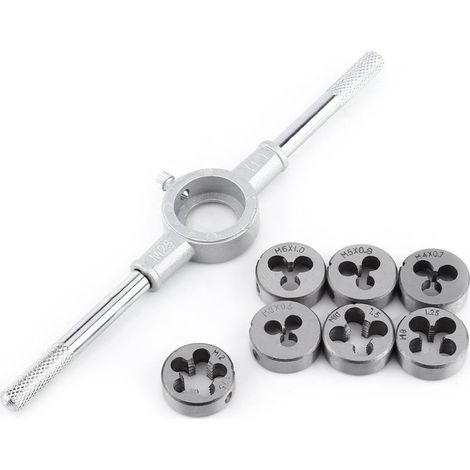 Kits 8pcs Taraud et Filières Matrice Métrique Clé M25 (1/5)