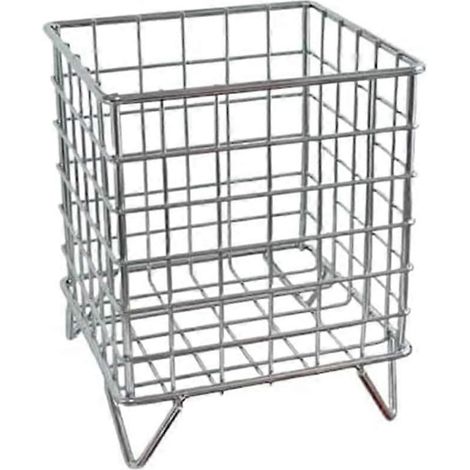 Panier rangement maille métal argenté à pieds oreilles de chat, organisateur cosmétique ajouré pour bureau, salle de bain, cuisine (1/5)