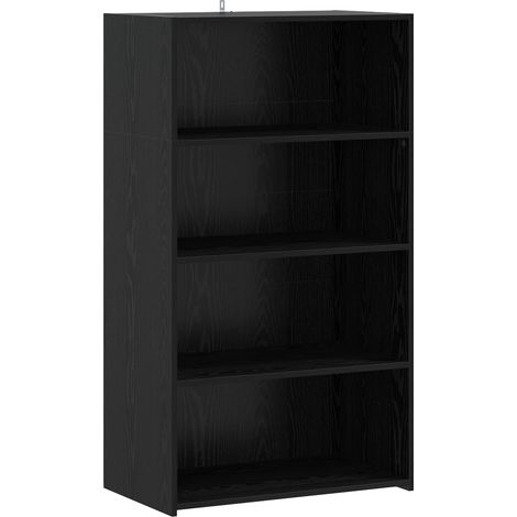 Aparador alto Roble Negro 70 x 41 x 124 cm Madera de ingeniería vidaXL (1/5)