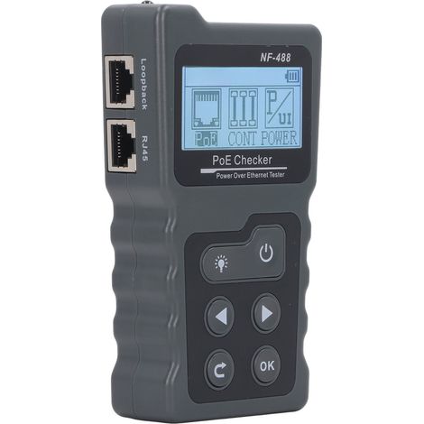 Testeur PoE réseau - Identification automatique des câbles CAT5 et CAT6 - Vérificateur de boucle de charge (1/5)