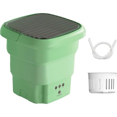 Ensemble de machine à laver et sèche-linge portable, mini machine à laver pliable portable avec fonction de désinfection, petite machine à laver et sèche-linge portable pour appartements, dortoirs (1/5)