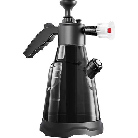 Pulvérisateur à mousse portatif - Aérosol de mousse pour jardin - Lavage auto - Technologie de mousse améliorée - 2,3 litres - Noir (1/5)
