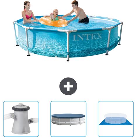 Piscine Intex Cadre Rond - 305 x 76 cm - Inclus Accessoire CB76 (1/5)