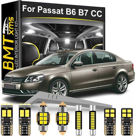 15pcs Car Interior LED Light Kit Replacement for VW Passat B6 B7 CC Interior Lighting White 6000K (1/5)