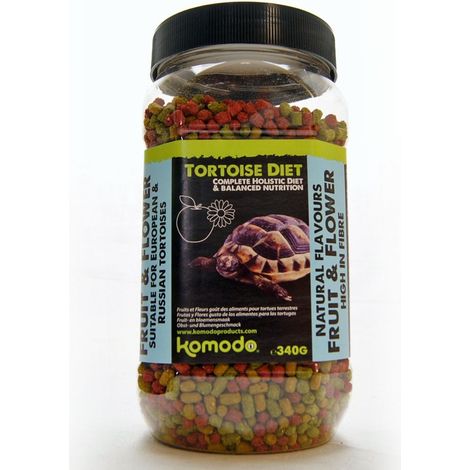 Alimento para tortugas de Komodo con frutas y flores, 340 g - alimento para tortugas (1/4)
