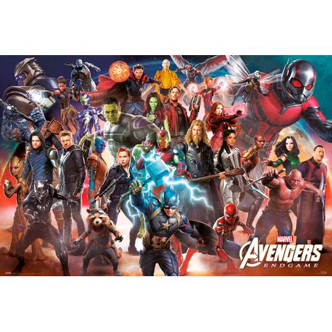 Poster marvel the avengers: endgame line up