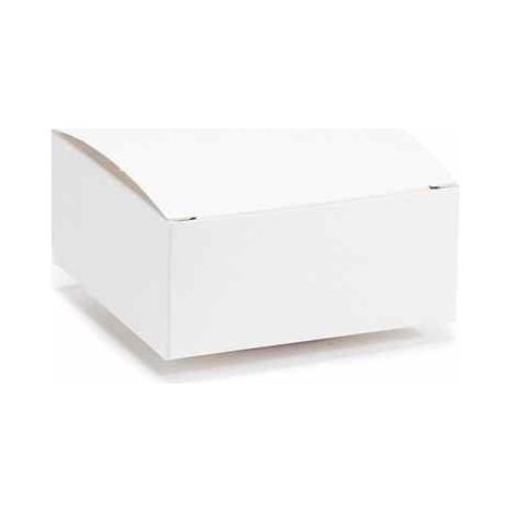 Petites boîtes cadeau classiques ivoire, lot de 50, 10 x 10 x H. 4,5 cm