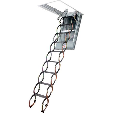 Escalier coupe feu 60min - Hauteur sous plafond 3.20m - Trémie 70x80cm - LSF7080-320