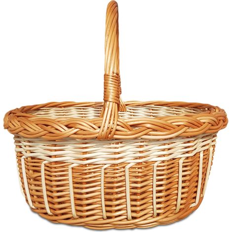 Panier en osier, panier de Pâques, panier de courses, panier de pique-nique, petit, écologique (1/5)