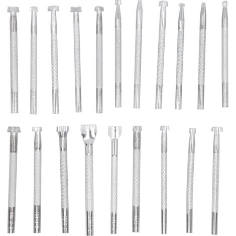 20Pcs Leather Stamp Punch Stamping Carving Pattern Making Tool Leathercraft Embossing Mold (1/5)