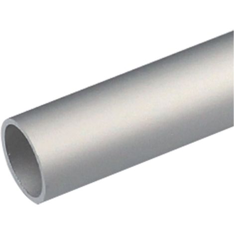Profilo per fai da te tipo tondo in alluminio anodizzato - Colore: Argento - 8 pz - Misure: mm 16 x  1 - mt 1