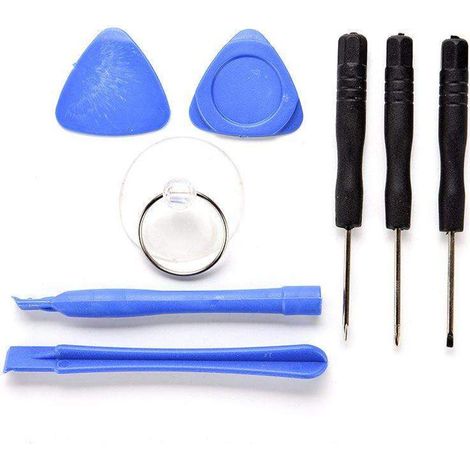 Ce kit d'outils de réparation de téléphones portables professionnel 8 en 1 comprend une ventouse, un tournevis et un levier. Adapté aux smartphones, il allie esthétique et praticité. (1/5)