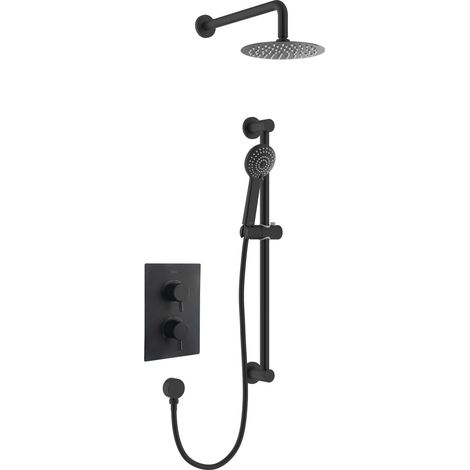 Bristan Apelo Black Concealed Dual Control Shower Pack