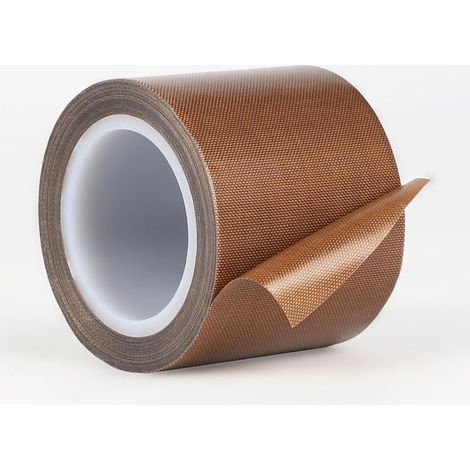 Ruban Adhésif en Téflon 50mm x 10m Ruban Adhésif Haute Temperature Ruban Adhésif PTFE Bande de Téflon Ruban Adhésif de Tissu jusqu'à 300℃ Ruban Isolant pour Machine Sous Vide Scellage Impulsion (1/5)