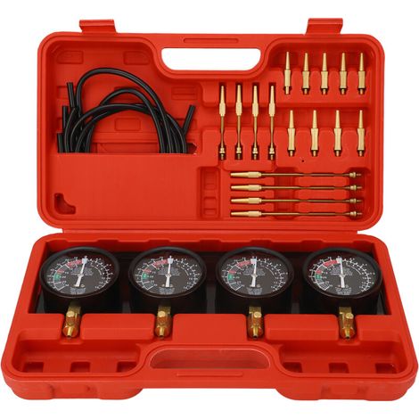 Vakuum-Vergaser-Synchronisationswerkzeugsatz mit 4 Gummischläuchen für 4-Zylinder-Motorräder