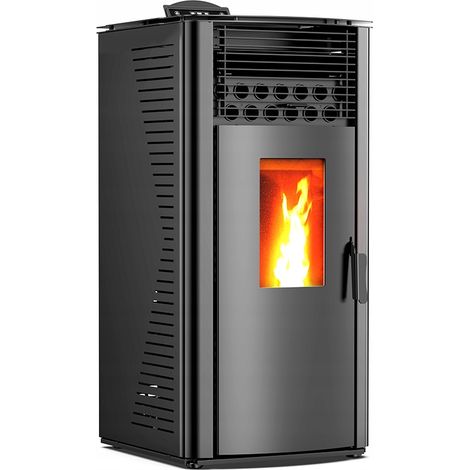 Poêle à pellets autoportant 12 kW Thunder® GAREN-BLACK