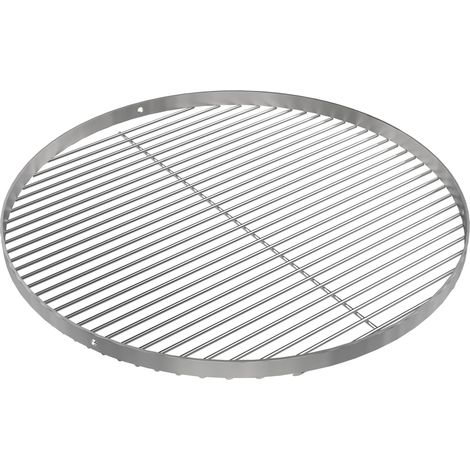 Grille de cuisson ronde en acier inoxydable de 70 cm pour barbecue pivotant, avec 3 trous de suspension, grille et brasero, trépied, accessoires de barbecue, épaisseur (1/5)