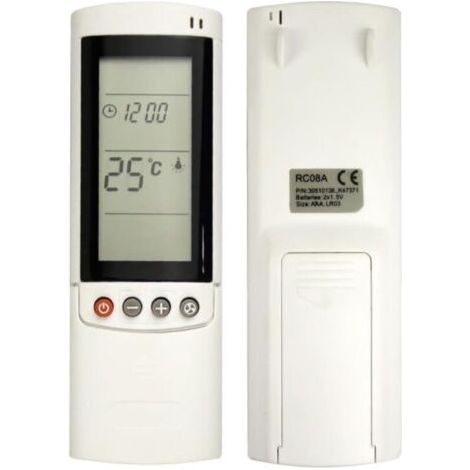 Télécommande compatible Airwell RC08A pour climatiseur – Contrôle à longue distance 10m – Ergonomique et durable – Matériau ABS (1/5)