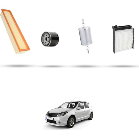 Kit tagliando 4 filtri compatibile con Dacia Sandero 1.4 55kw dal 2008 (1/5)