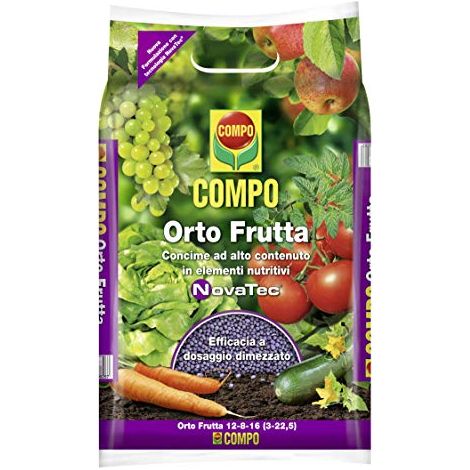 COMPO Orto Frutta, Concime ad Alto Contenuto di Elementi Nutritivi, Con Tecnologia NovaTec, 4 kg (1/3)
