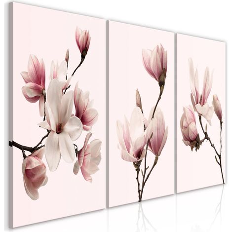 Tableau Magnolias de printemps (3 parties) - 120 x 60 cm (1/3)