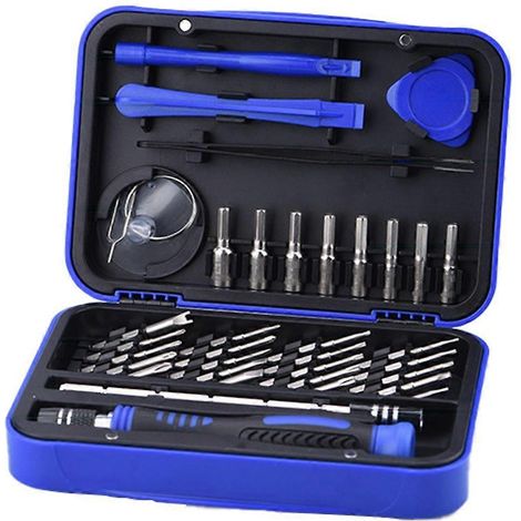 36-in-1-Komplettset mit langen Bits für tiefe Schrauben und Reparaturwerkzeug