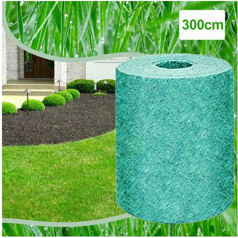 Biodegradable Seed Mat, Growth Promoting Grass Seed Mat, Straw Mat 20300cm Green (1/5)