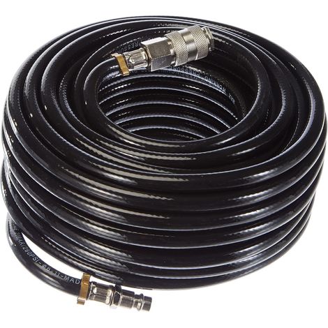 Stanley Tubo Per Aria Compressa In Gomma 6x11mm Con Attacchi Rapidi Universali Da 1/4  20 Metri (1/4)