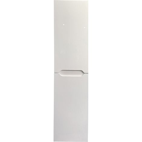 Colonne de salle de bain suspendue - Blanc - L30 x l30 x 120 cm - STEFANIE