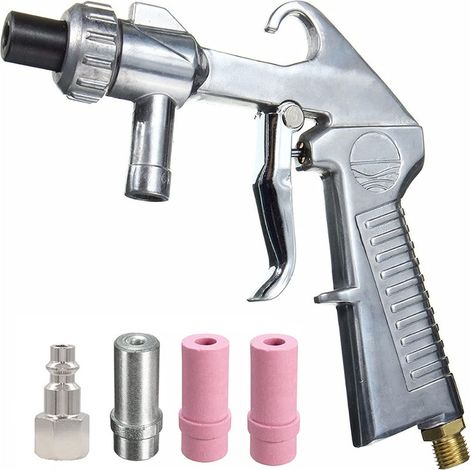 Pistolet de sablage, kit de pistolet de sablage, adapté aux cabines de sablage, avec buses en céramique (1/5)