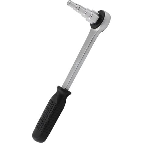 Llave escalonada de carraca multiusos para radiadores, grifos y tuberías, fabricada en acero al carbono. (1/5)