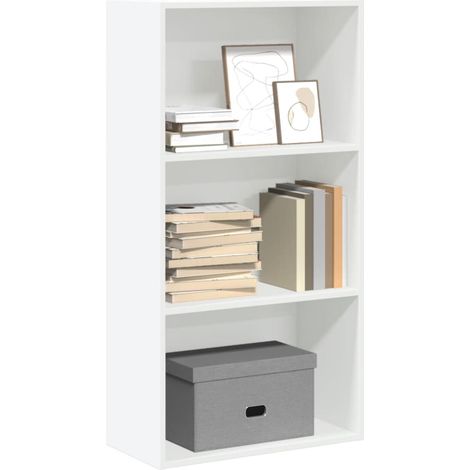 Bücherregal Weiß 60x30x114 cm Holzwerkstoff