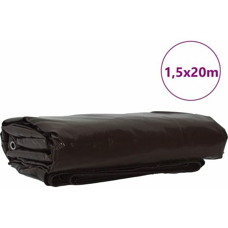 Maison Exclusive - Telo 650g / m² Marrone 1,5 x 20 m Tela con rivestimento in PVC
