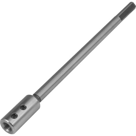 Rallonge de 25 cm pour mèche Forstner permettant d'atteindre une profondeur de perçage supérieure à 20 cm. Idéale pour les tourneurs, les ébénistes et les ouvriers du bâtiment (pince de serrage de 9,5 (1/5)