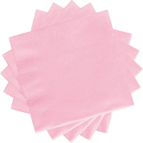 20 Rosa Papierservietten 33x33cm für Partys und Hochzeiten