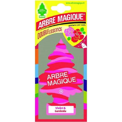 Trade Shop - Arbre Magique Mono Profumatore Per Auto Profumazione Fragranza Violet & Gardenia - (1/2)