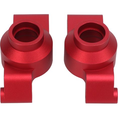 Essieu porteur arrière en alliage d'aluminium, support de moyeu métallique pour TRAXXAS MAXX 1/10 89076 4, pièces de rechange RC rouge (1/5)