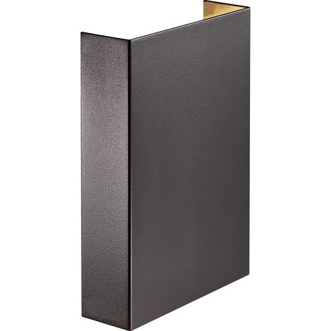 Applique murale FOLD 15 Aluminium Noir, H.21  IP54  LEDModule /Nordlux  Extérieur (1/4)