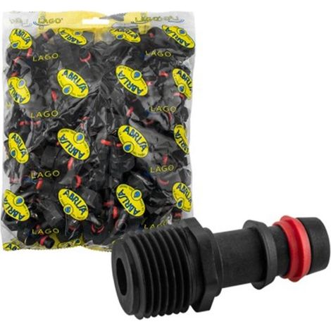 Raccord fileté mâle avec bague de sécurité, sachet de 100 unités - 3/4" - 20 mm, (1/5)