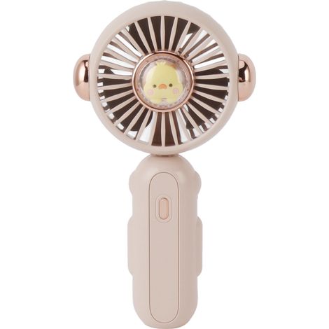 Kleiner, faltbarer Ventilator, niedlich und leicht, 900 mAh, leise und einstellbar, rosa, ideal für den Sommer. (1/5)