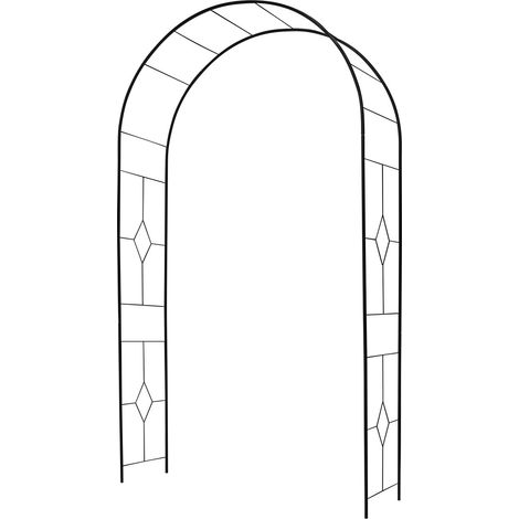 Arche Tube Rond 16mm Vitrail Noir Structure De Support Robuste Pour Plantes Grimpantes - Louis Moulin (1/5)