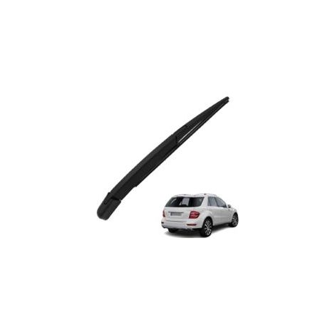 Adecuado para brazos y escobillas limpiaparabrisas traseras Lntyq, kit de brazo limpiaparabrisas trasero de caucho natural para todo tipo de clima, compatible con W164, W166, ML350 y ML500.