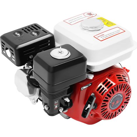 Moteur Essence 4 Temps, 7.5CV 212CC OHV, Thermique, Refroidi par Air 3600RPM, pour Pompe Eau Génératrice Bétonnière Tondeuse Kart Chantier BTP, Réservoir 3.6L Démarrage Manuel - (1/5)