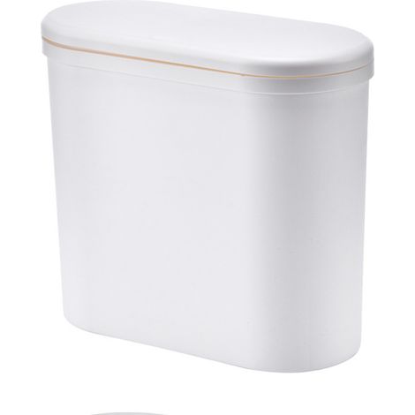 poubelle-Poubelle Élégante Compacte avec Ouverture à Pression pour Espaces Restreints Kitchen Salle de Bain Salon (1/5)