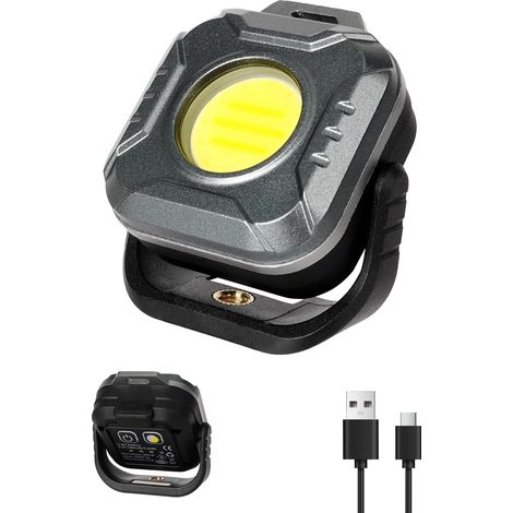 Accessoires de camping, lampe de camping multifonction, lampe d'extérieur à recharge rapide, 6 niveaux de réglage de la luminosité, étanche (IPX5), résistante aux chocs et durable. (1/5)